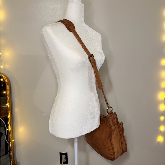 Frye Tan Leather Crossbody Bag - Picture 4 of 12